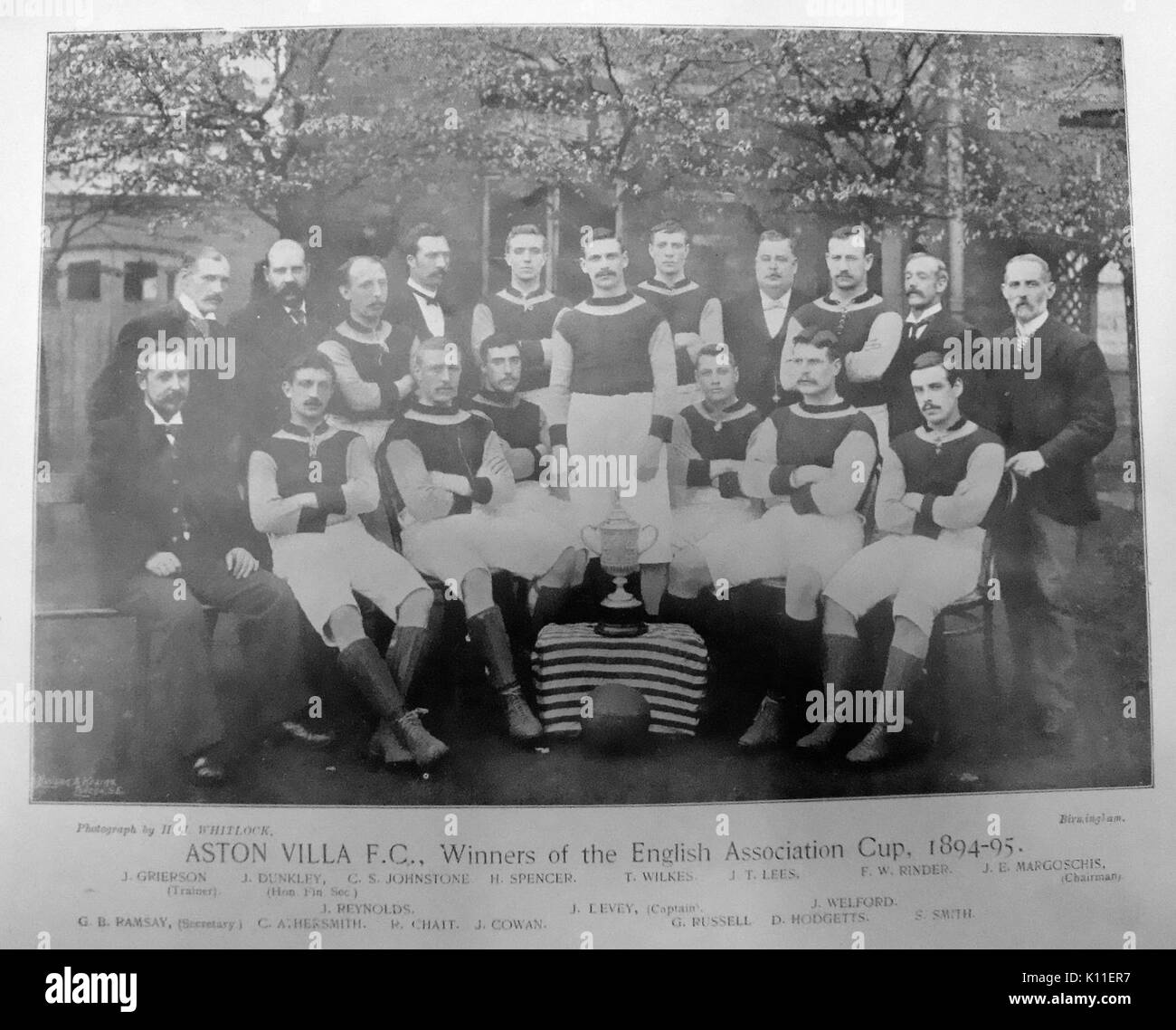 Aston Villa 1895 Foto de stock