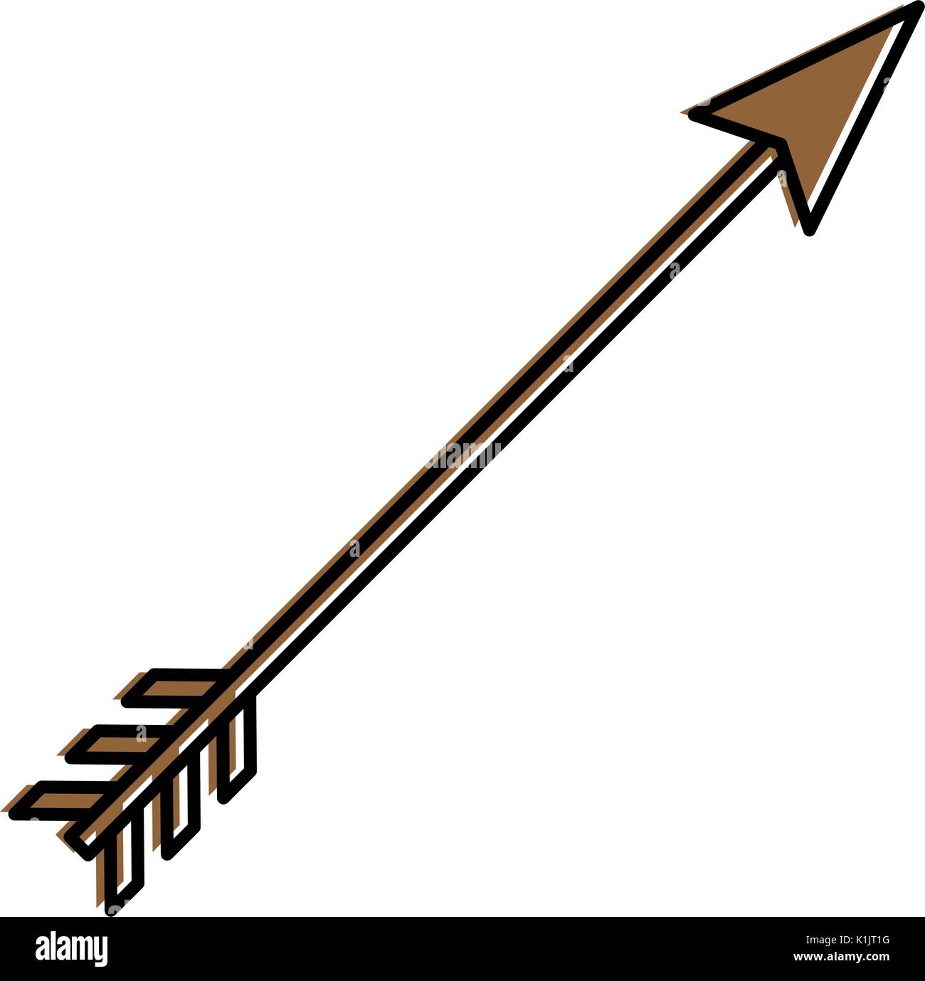 Icono de flecha arco romántico ilustración vectorial diseño gráfico Imagen  Vector de stock - Alamy