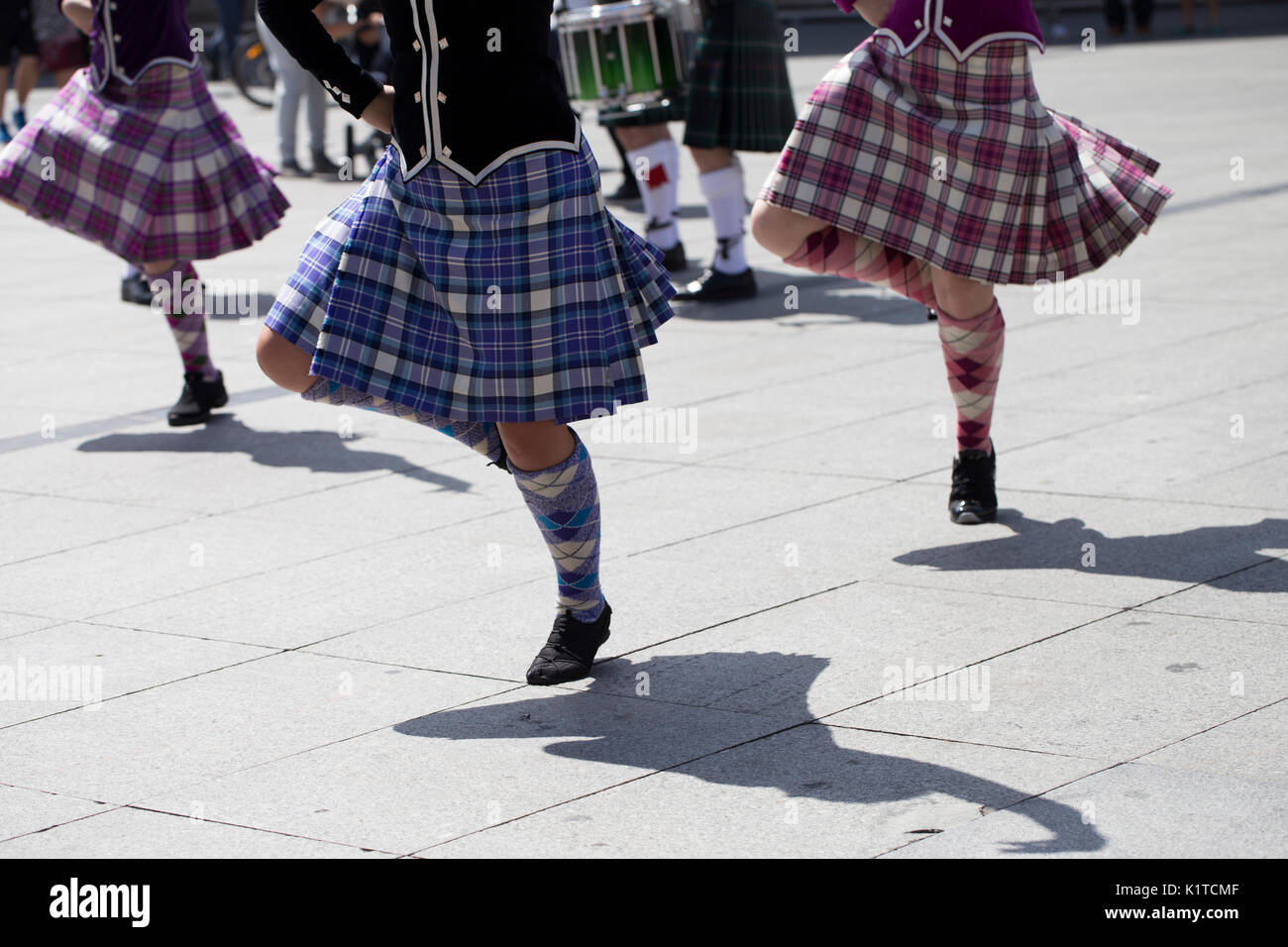 Highland dancing Foto de stock