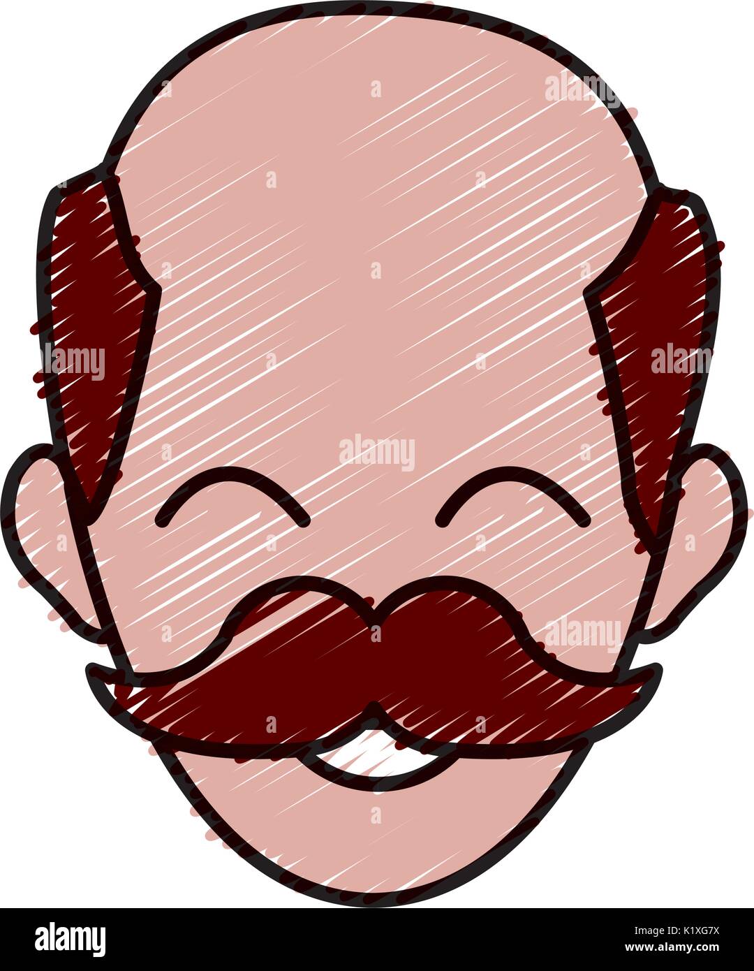 Hombre de carácter cara de perfil de personas imagen de dibujos animados  Imagen Vector de stock - Alamy