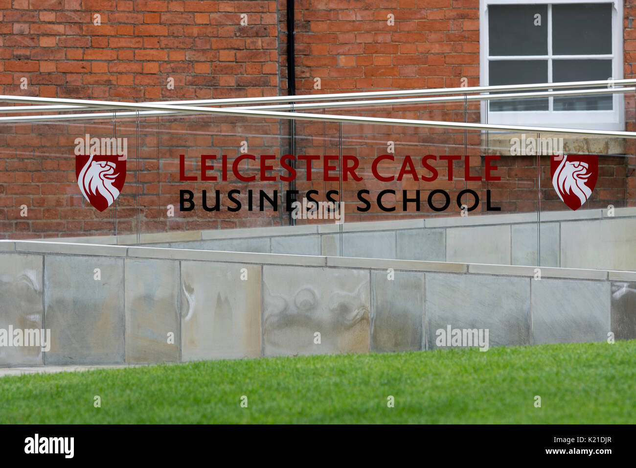 Leicester Castle Business School, Leicester, Reino Unido Foto de stock