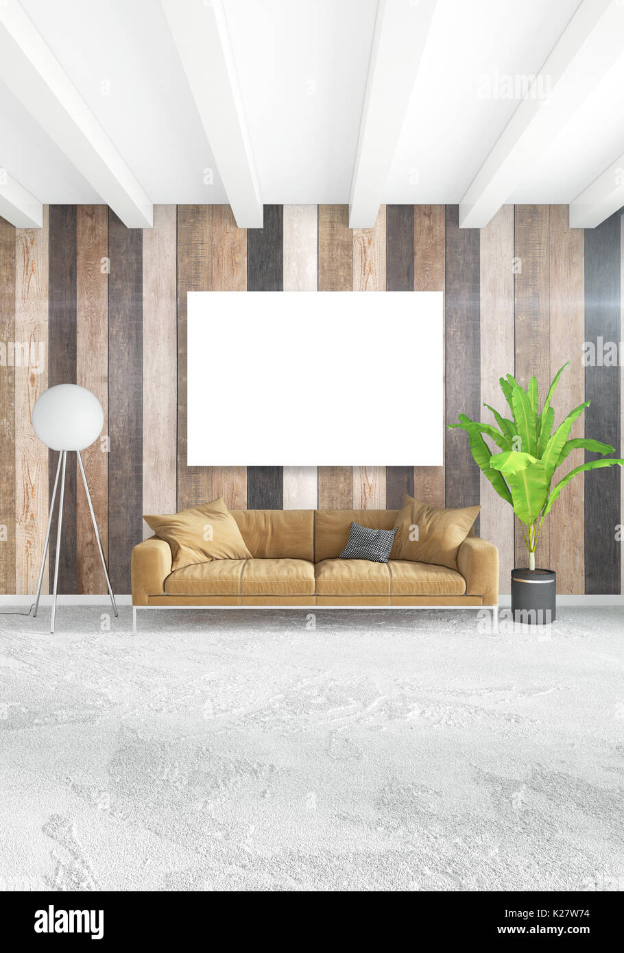 Dormitorio Blanco Estilo Minimalista Con Un Diseno Interior De