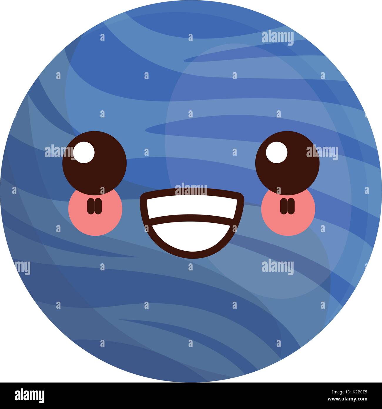 Kawaii planeta del sistema solar imagen de dibujos animados Imagen Vector  de stock - Alamy