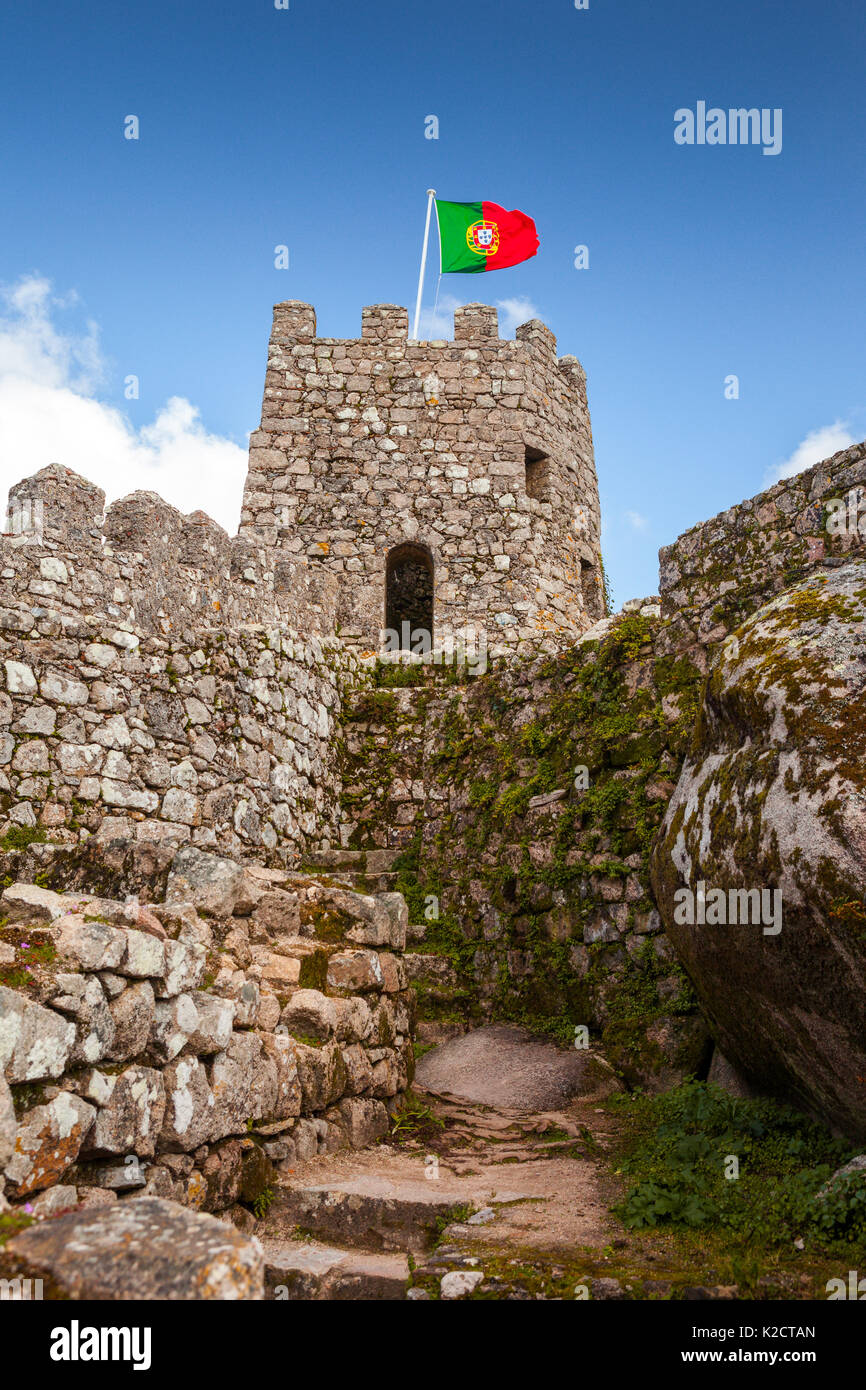 Castelo dos Mouros en Sintra, Portugal Foto de stock