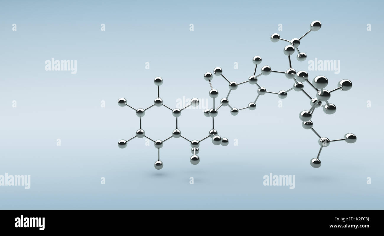 Sólida estructura molecular y el pegado con fondo Foto de stock