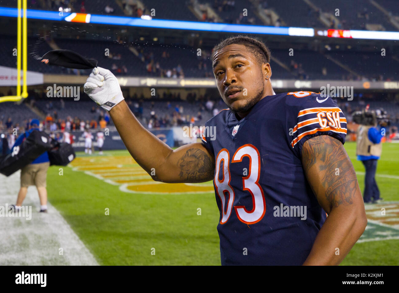 Chicago Bears #83 MyCole Pruitt lanza 