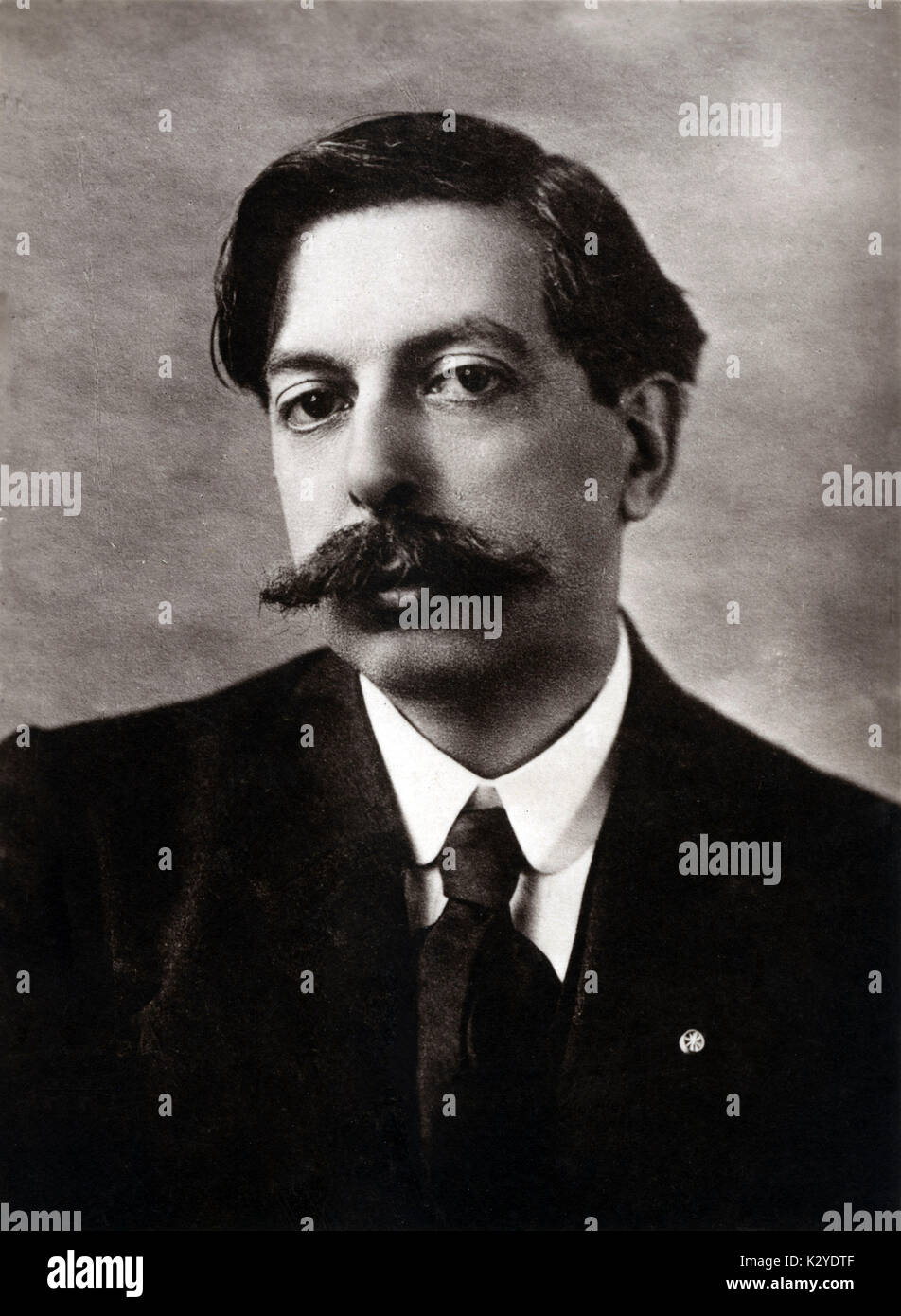 Retrato de Enrique Granados compositor español, 1867-1916 Foto de stock