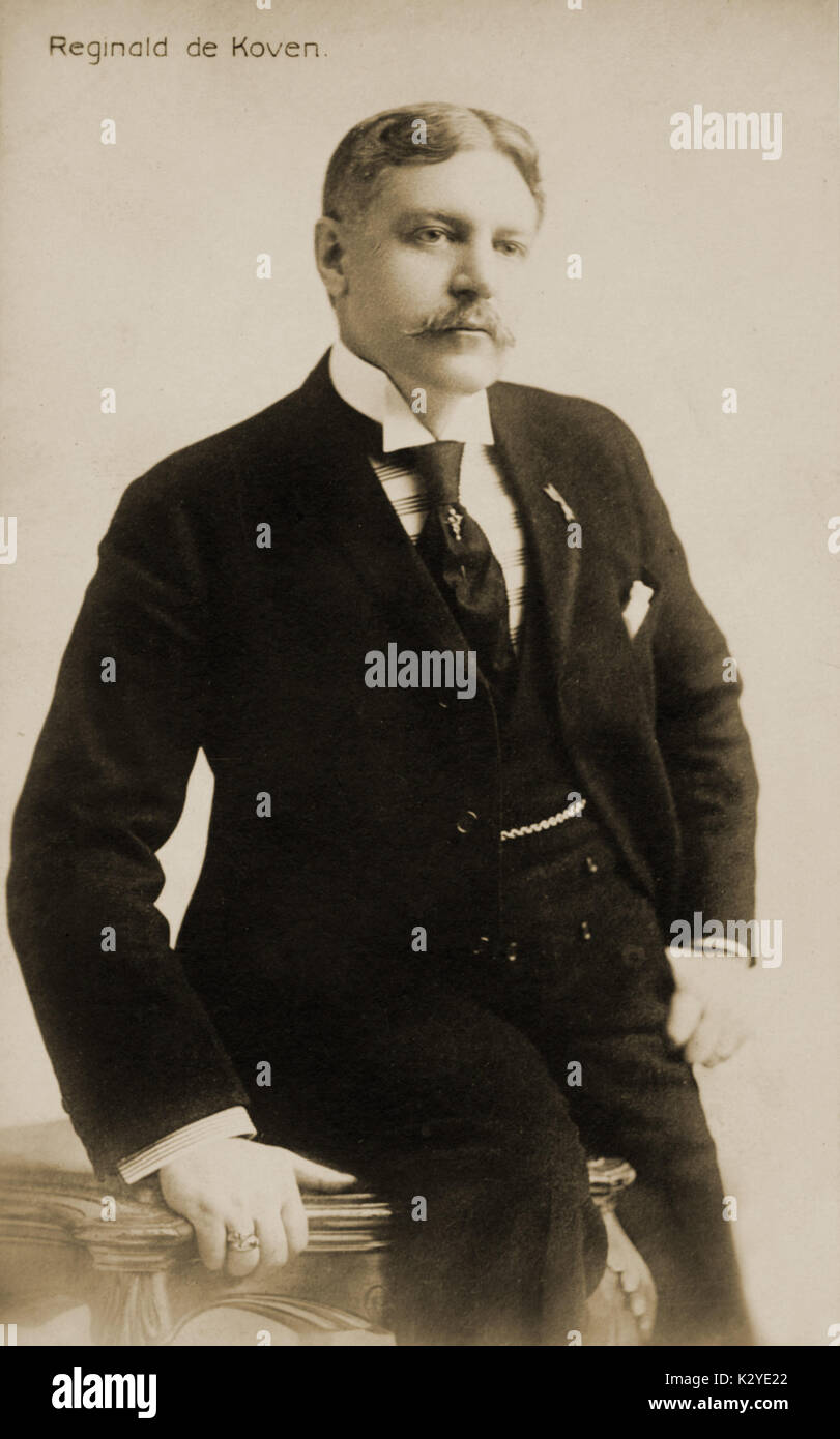 DE KOVEN, Reginald - compositor americano, 1859-1920 Foto de stock