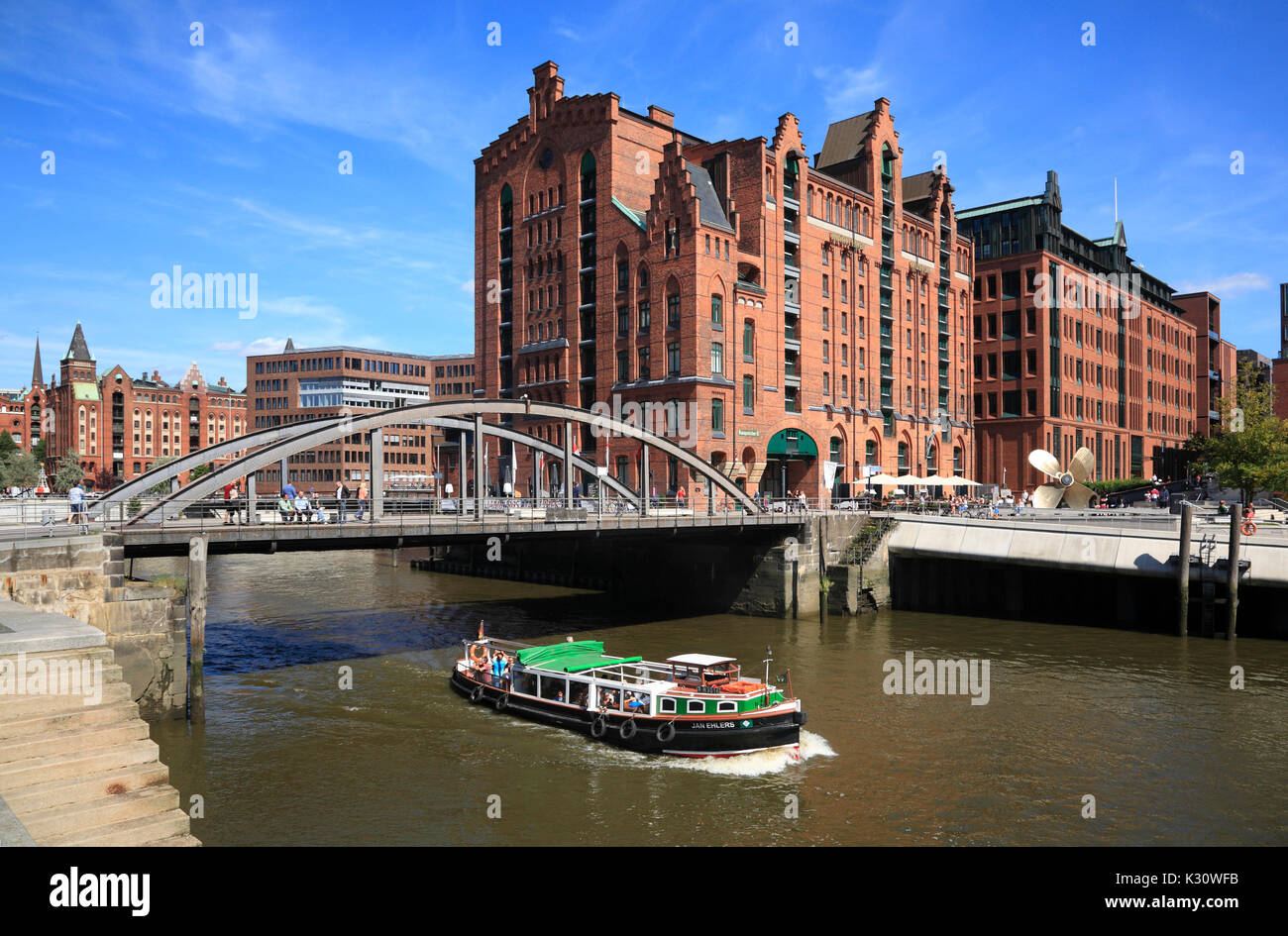 Museo Marítimo Internacional, Old Warehouse District, el puerto de Hamburgo, Alemania, Europa Foto de stock