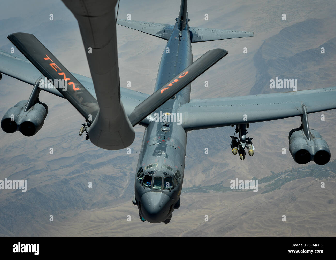B-52 Stratofortress repostaje Foto de stock