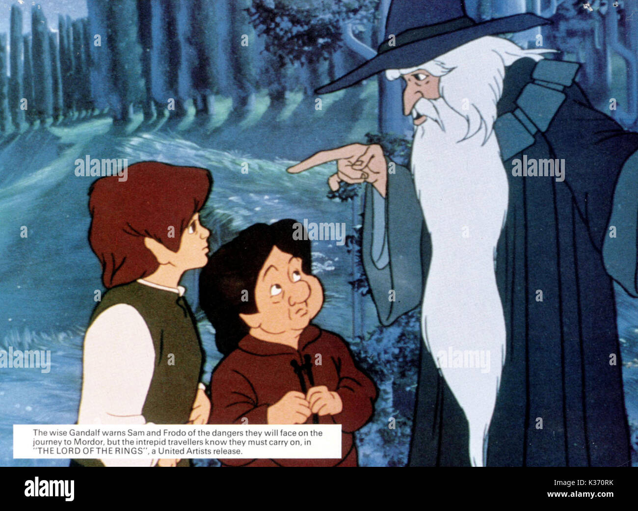 El SEÑOR DE LOS ANILLOS película animada Fecha: 1978 Fotografía de stock -  Alamy