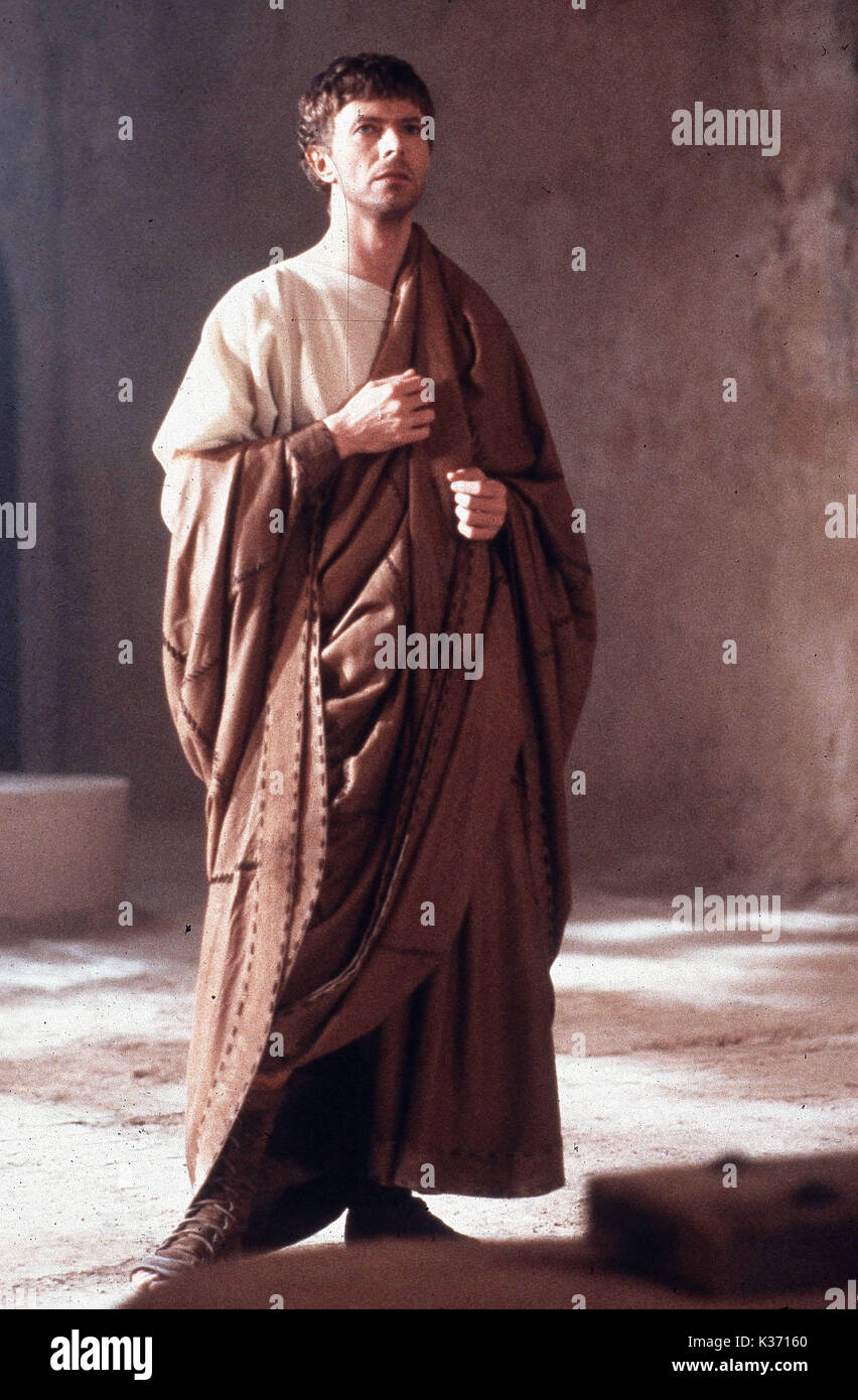 La Última Tentación de Cristo David Bowie como Poncio Pilatos Fecha 1988 Fotografía de stock La Última Tentación de Cristo David Bowie como Poncio Pilatos Fecha 1988 Fotografía de stock