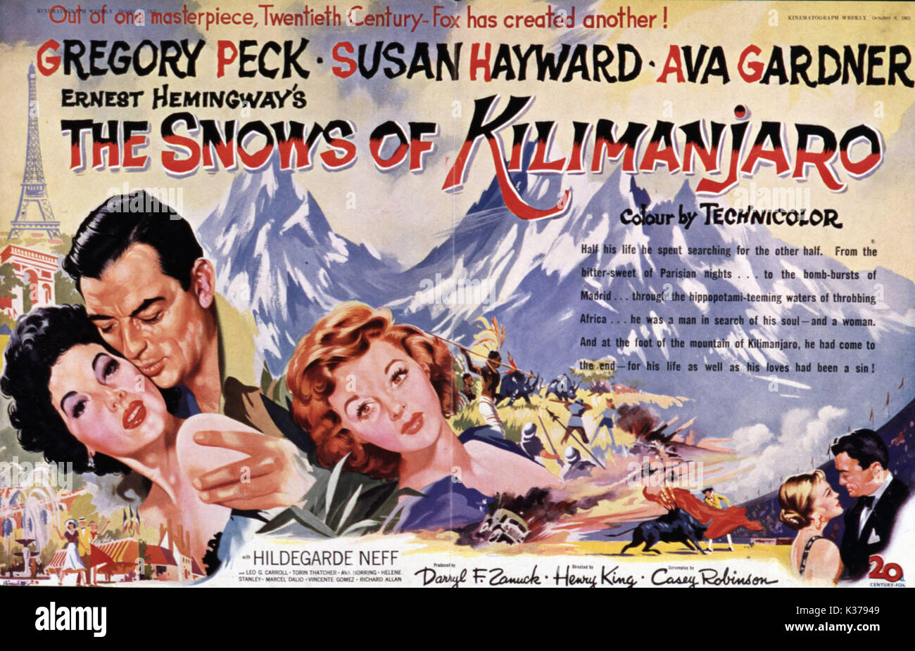 Las nieves del kilimanjaro 1952 fotografías e imágenes de alta