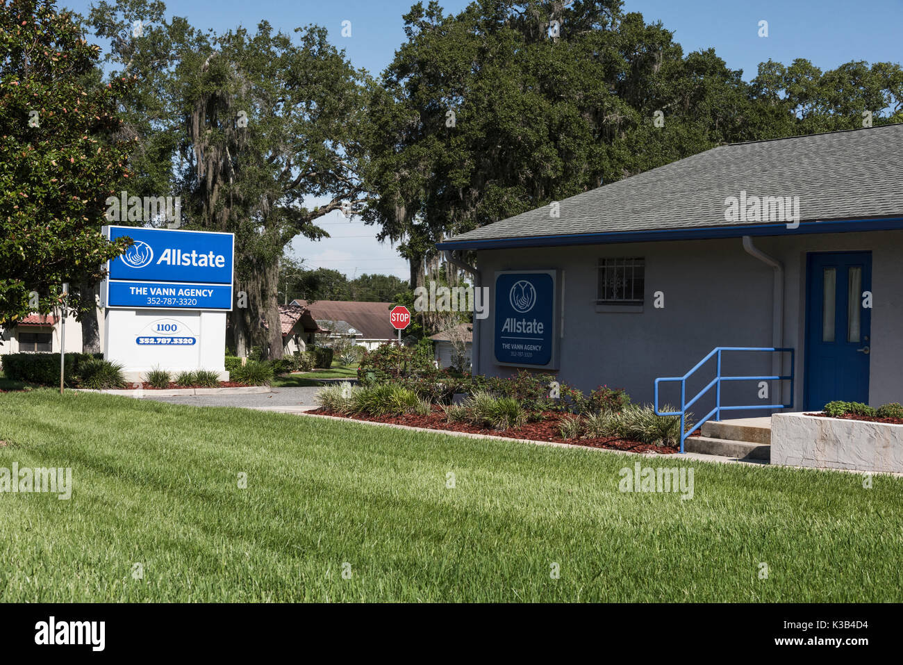 Logotipo de seguros de allstate fotografías e imágenes de alta