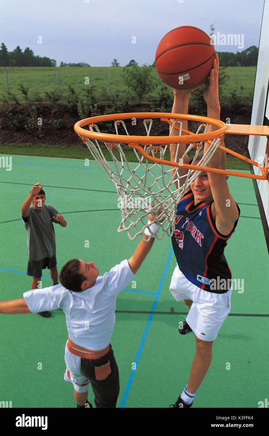 Juego de baloncesto Foto de stock