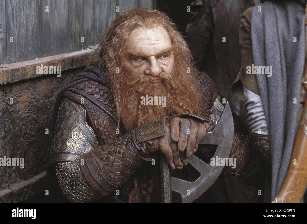 El señor de los Anillos: Las Dos Torres Jonathan Rhys-DAVIES como Gimli  Fotografía de stock - Alamy