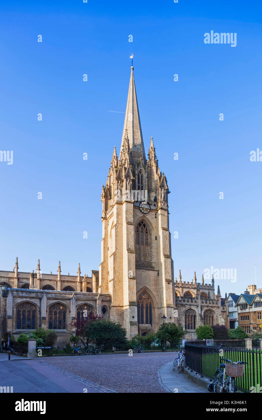 Inglaterra, Oxford, Oxford University, la Iglesia de Santa María, la Virgen Foto de stock