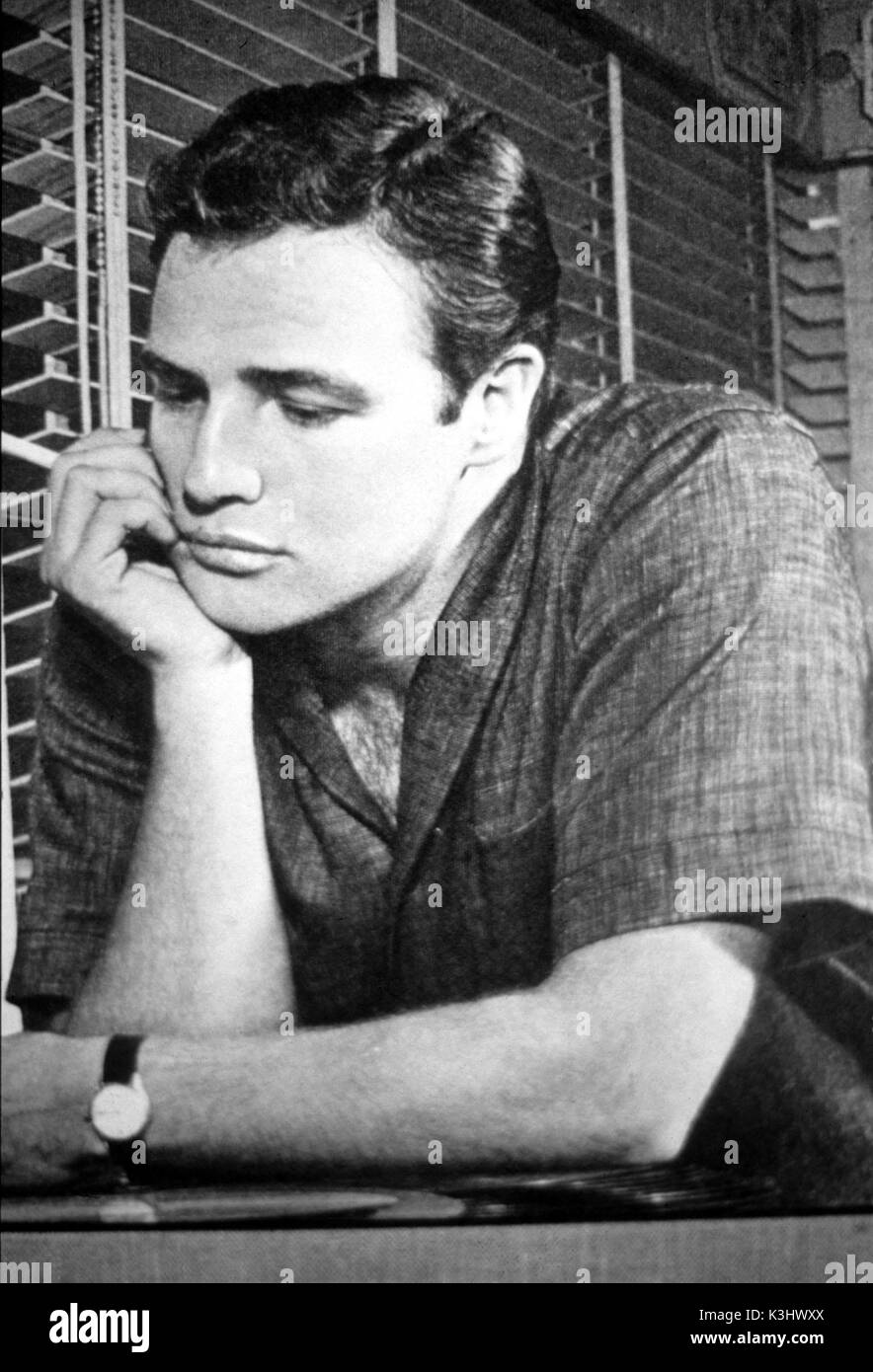 MARLON Brando el actor norteamericano Foto de stock