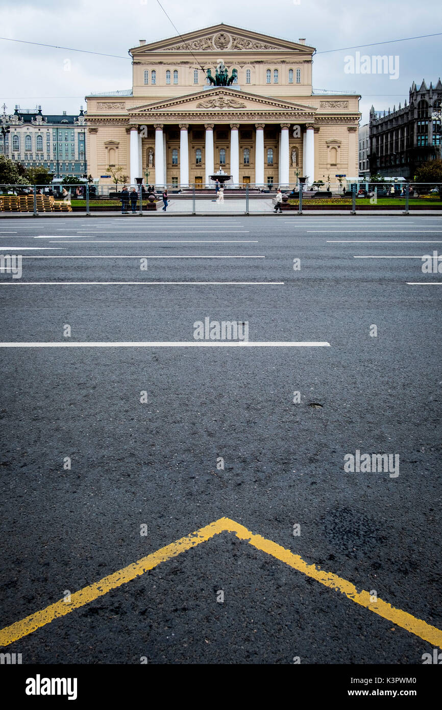 Moscú, Rusia, Eurasia. Teatro Bolshoi. Foto de stock