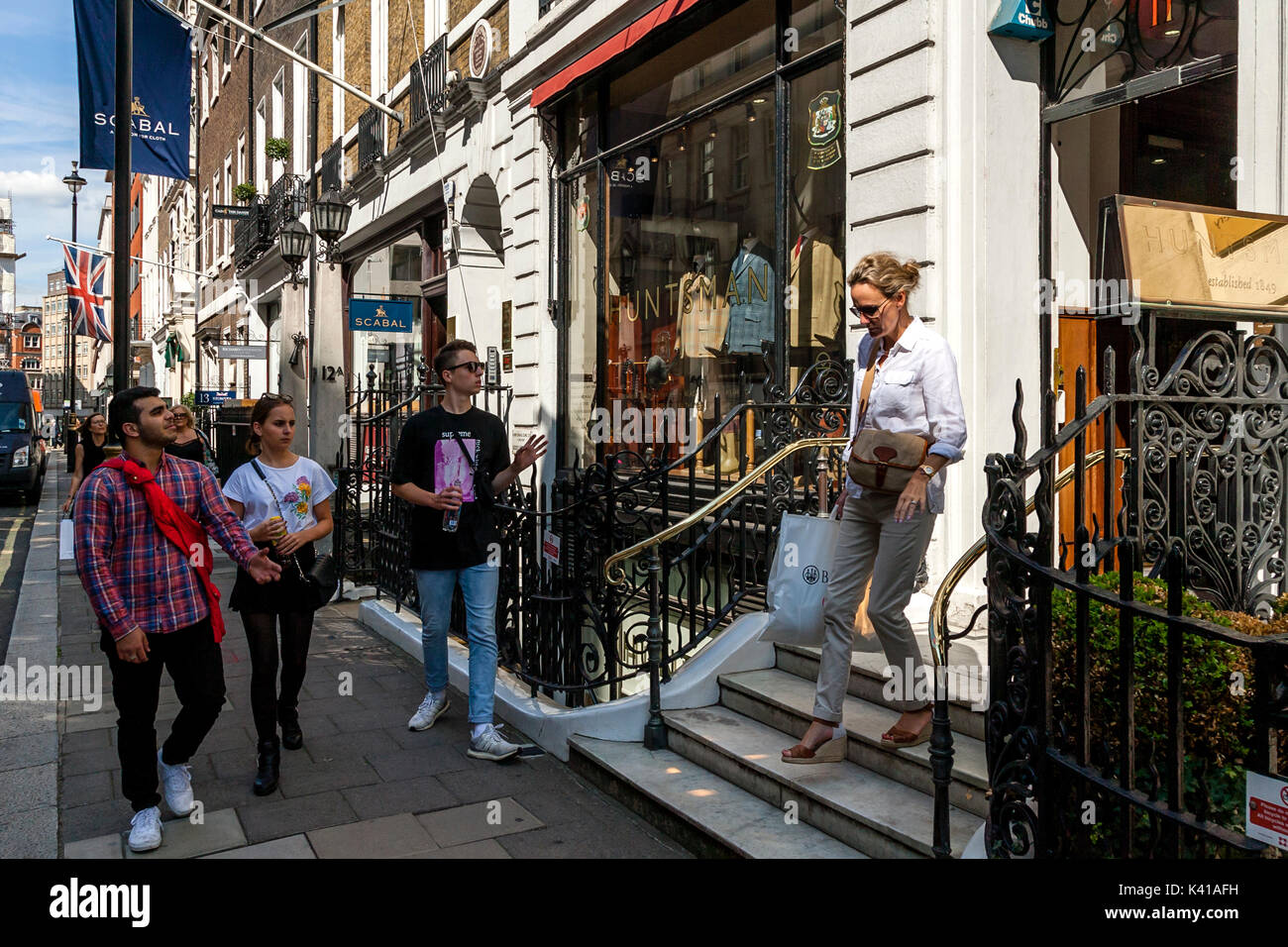 Savile Row Tailors Tiendas, Savile Row, London, UK Fotografía de stock -  Alamy