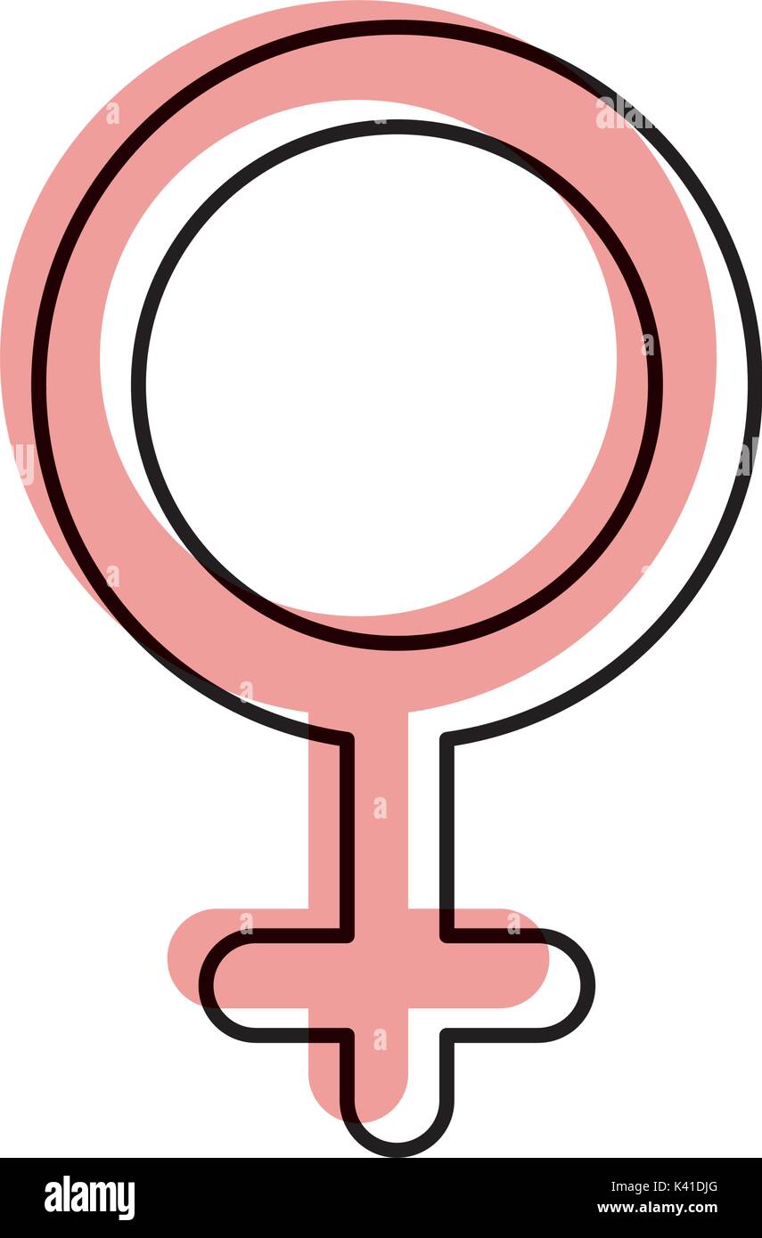 Símbolo de género de mujeres sobre fondo blanco Imagen Vector de stock -  Alamy