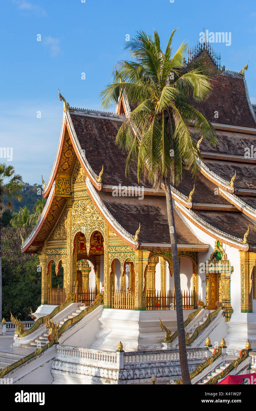 Haw Pha Bang templo en Luang Prabang, Laos Foto de stock