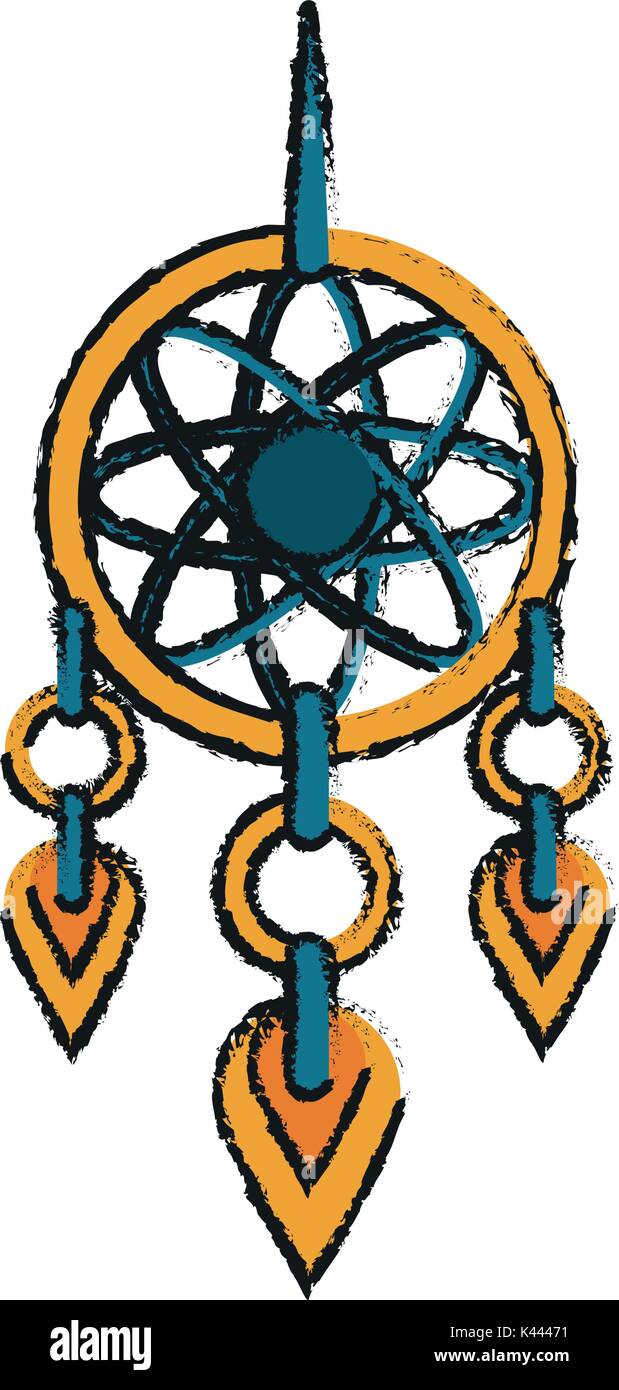 Festival Boho Verde Mandala Dreamcatcher collar largo * Indio Símbolo