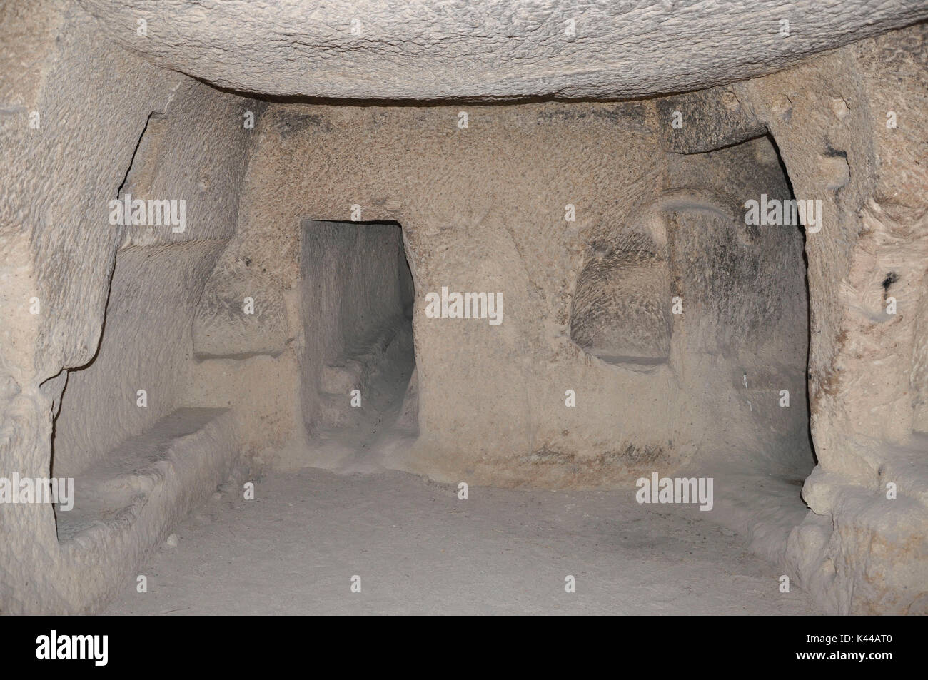 Típica casa antigua en el Kappadokia, Turquía. Foto de stock