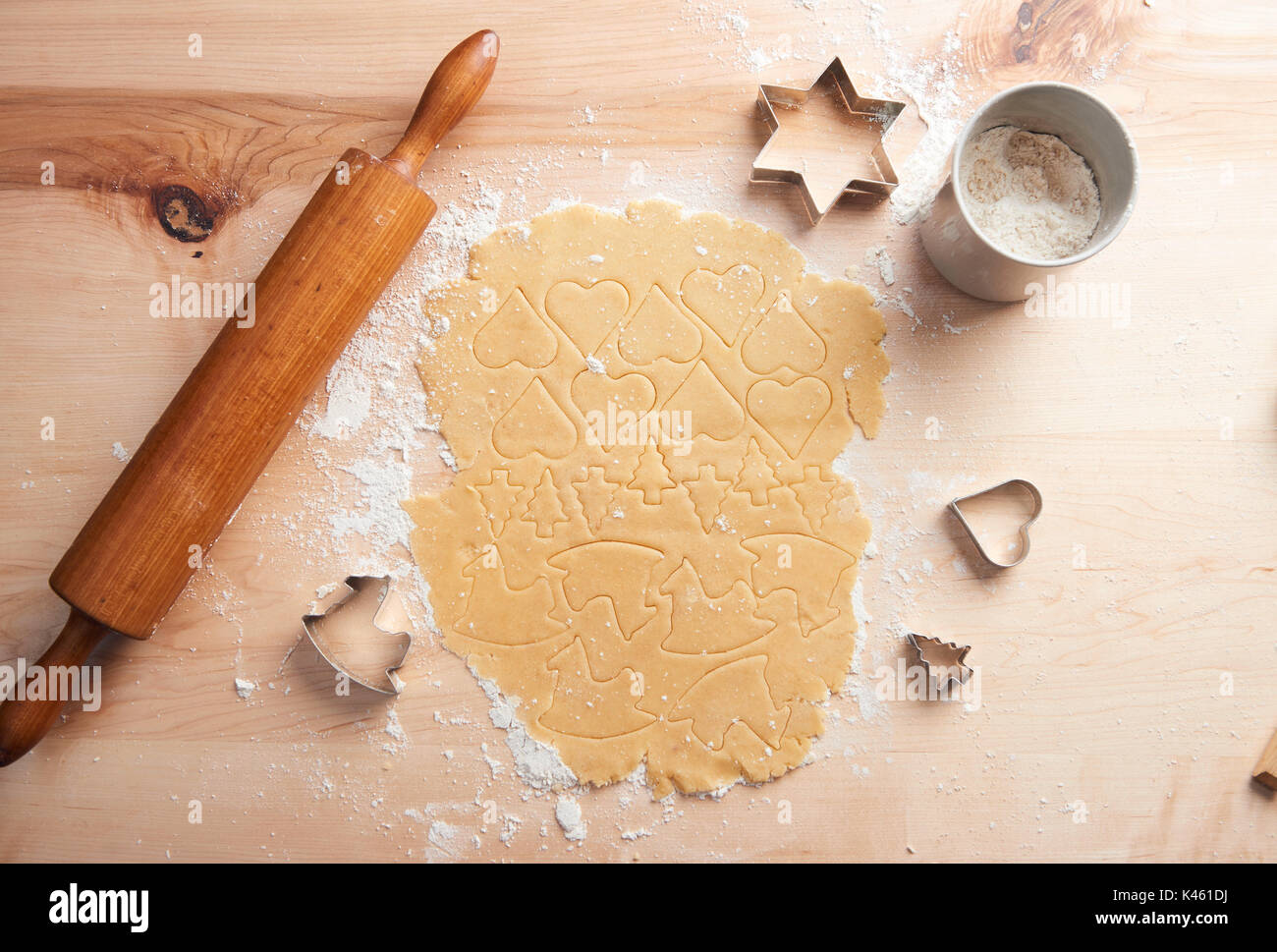 Hornear galletas, todavía la vida Navidad Foto de stock