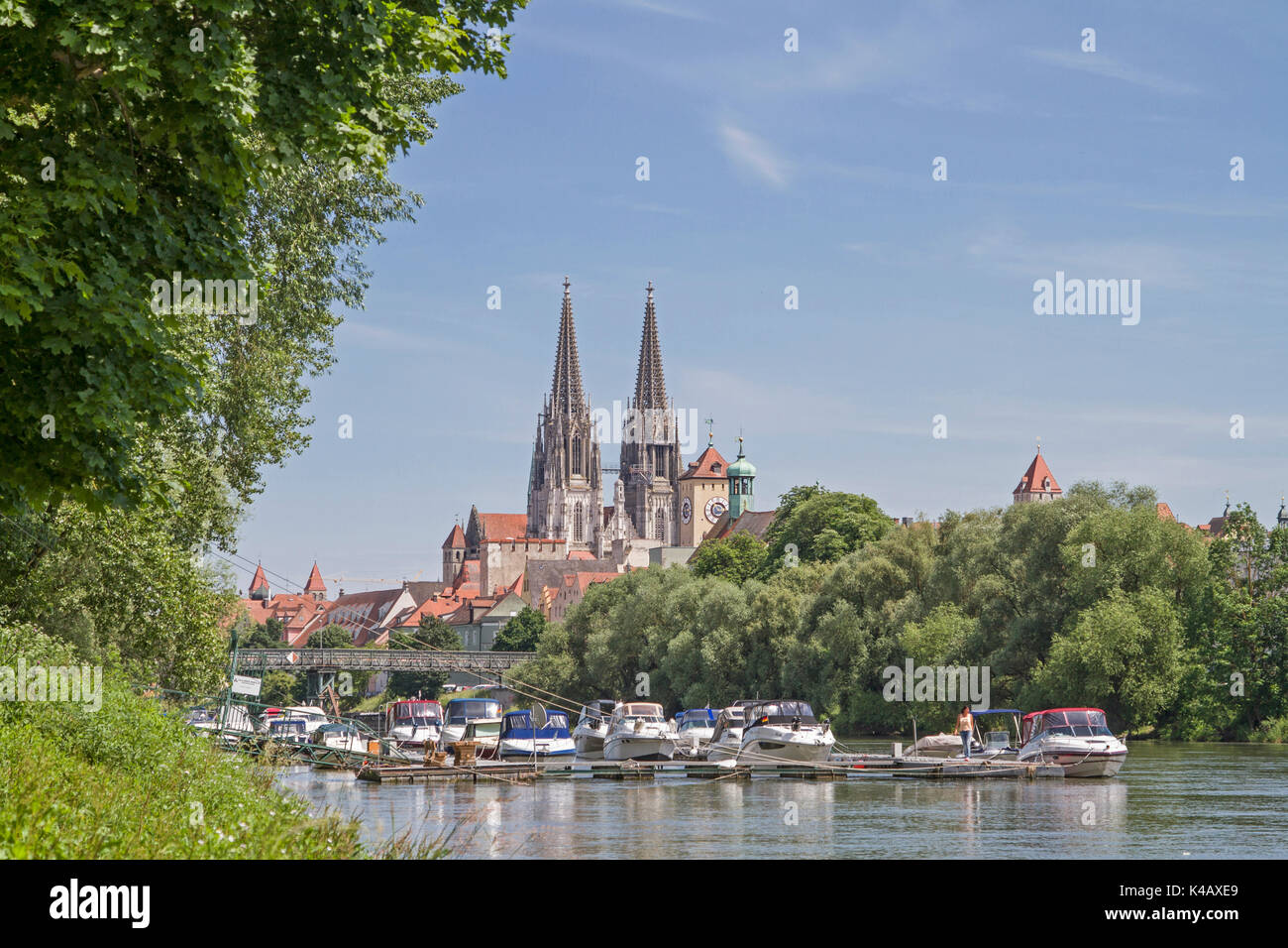 La catedral de Ratisbona San Pedro es el símbolo de la ciudad de
