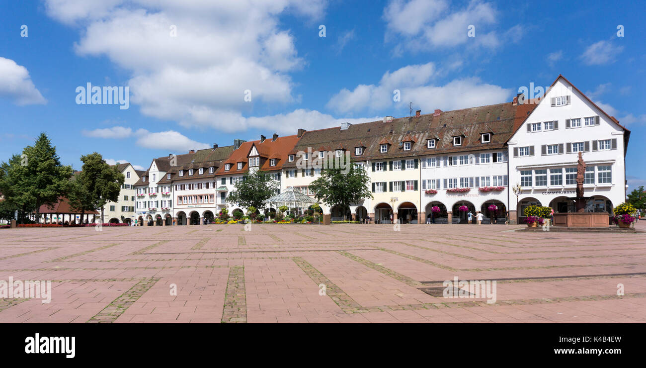 Parte superior del mercado, oberer marktplatz, freudenstadt, Selva Negra, Baden Wuerttemberg, Alemania, Europa Foto de stock