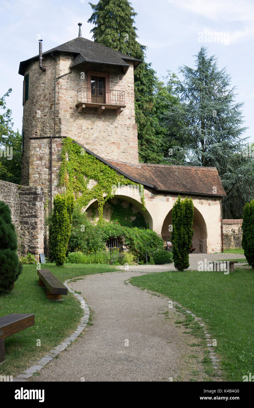 Praelatenturm, torre gengenbach, Selva Negra, Baden Wuerttemberg, Alemania, Europa Foto de stock