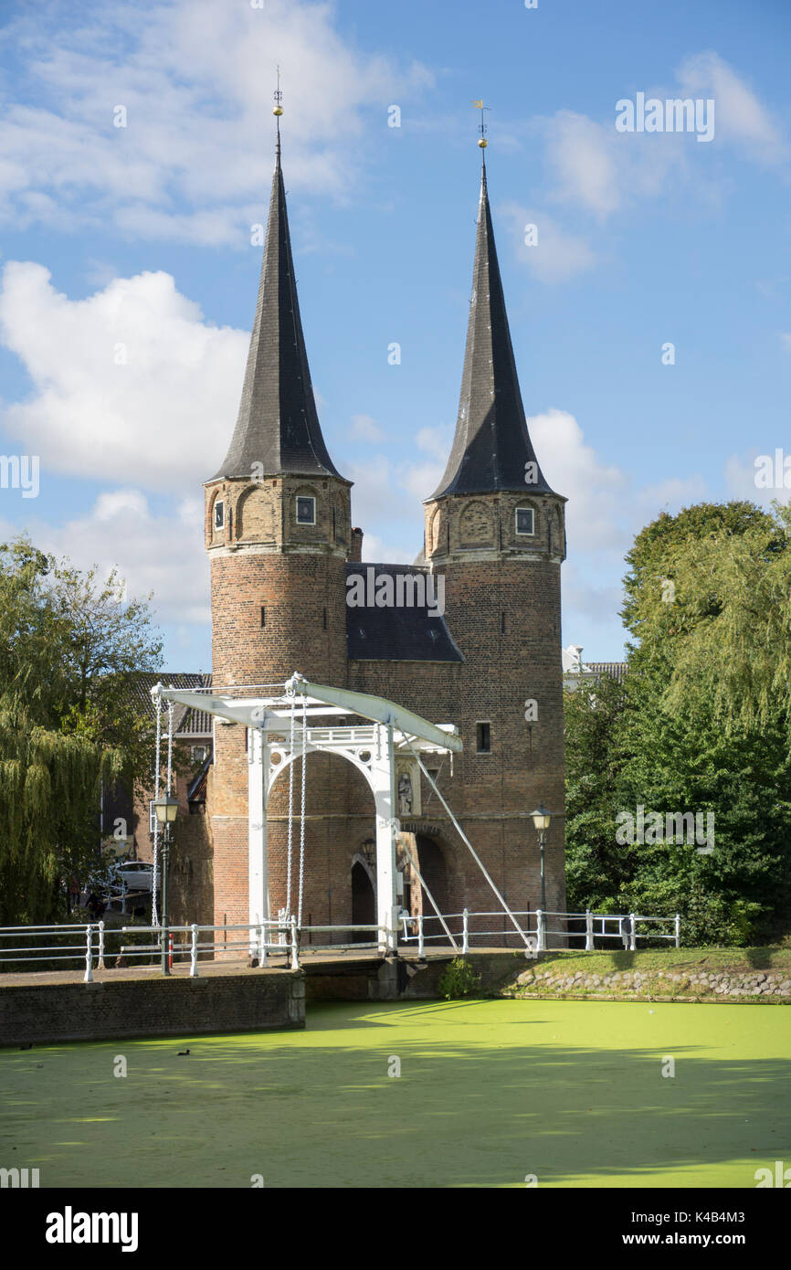 Oostpoort Gate, Delft, Holanda, países Bajos, Europa Foto de stock