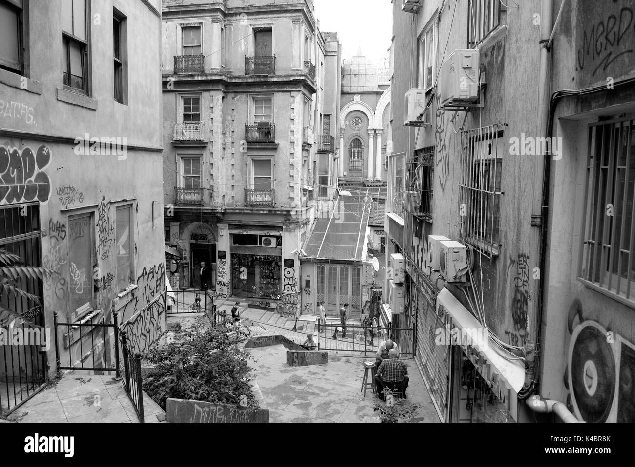 Distrito de Beyoglu en la parte europea de Estambul Foto de stock