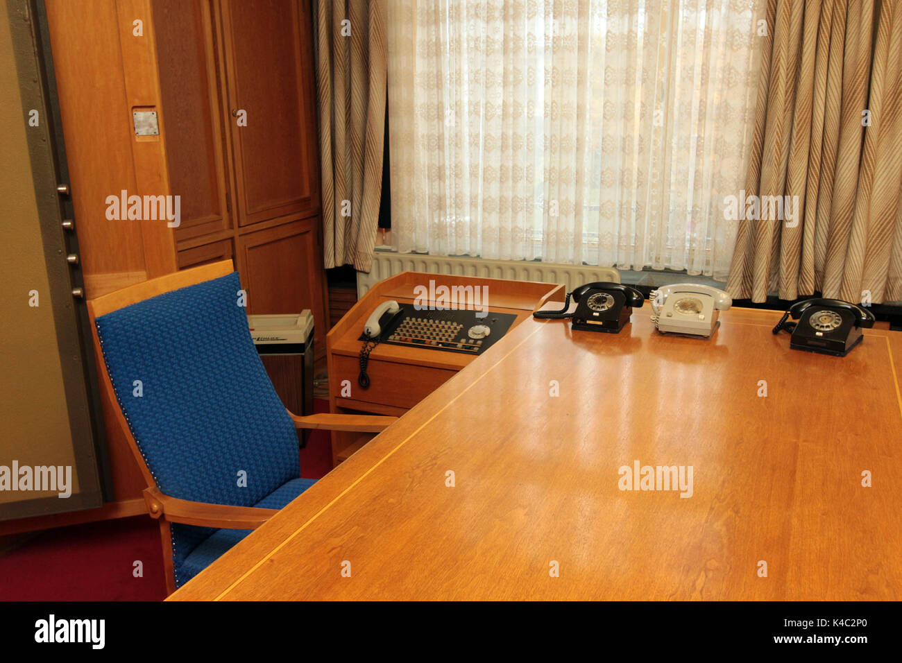 Oficina del ex Secretario de Seguridad del Estado, Erich Mielke, RDA Foto de stock