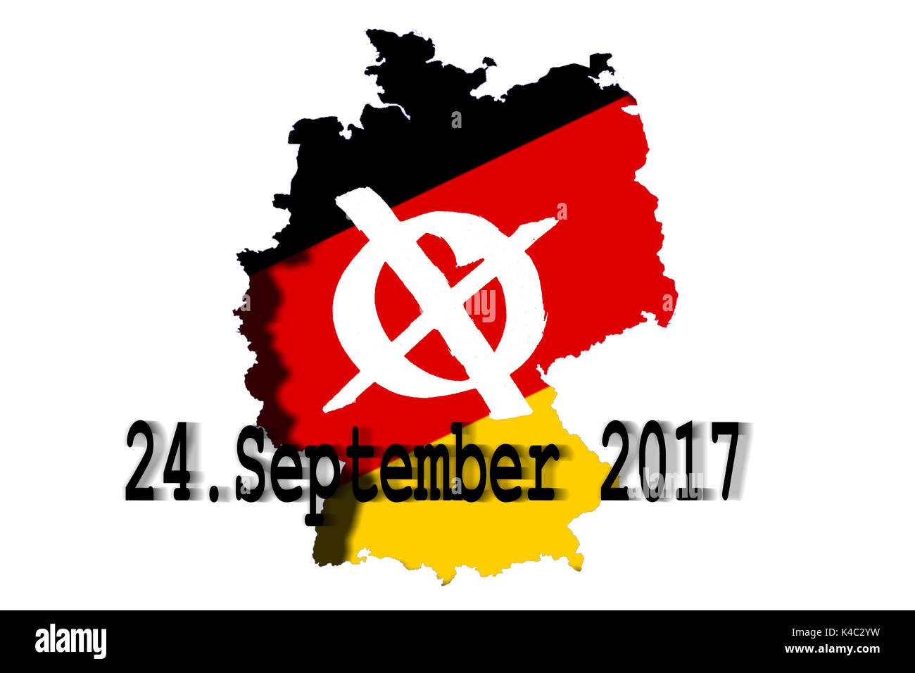 Elecciones Generales en Alemania a realizarse el 24 de septiembre de 2017 Foto de stock