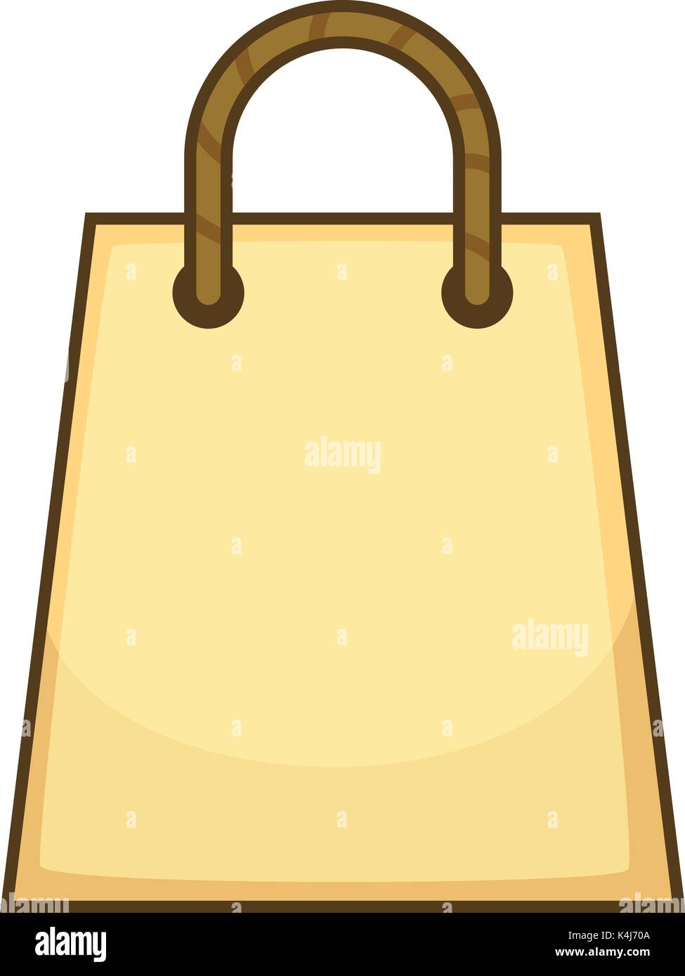 Icono de bolsa de papel, estilo de dibujos animados Imagen Vector de stock  - Alamy