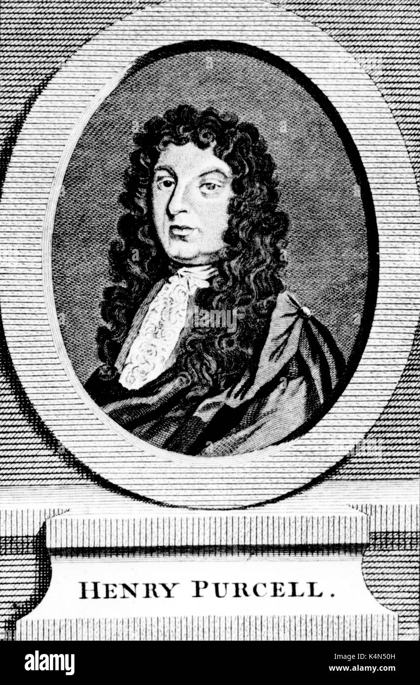 Compositor inglés Henry Purcell, (1659-1695) Foto de stock
