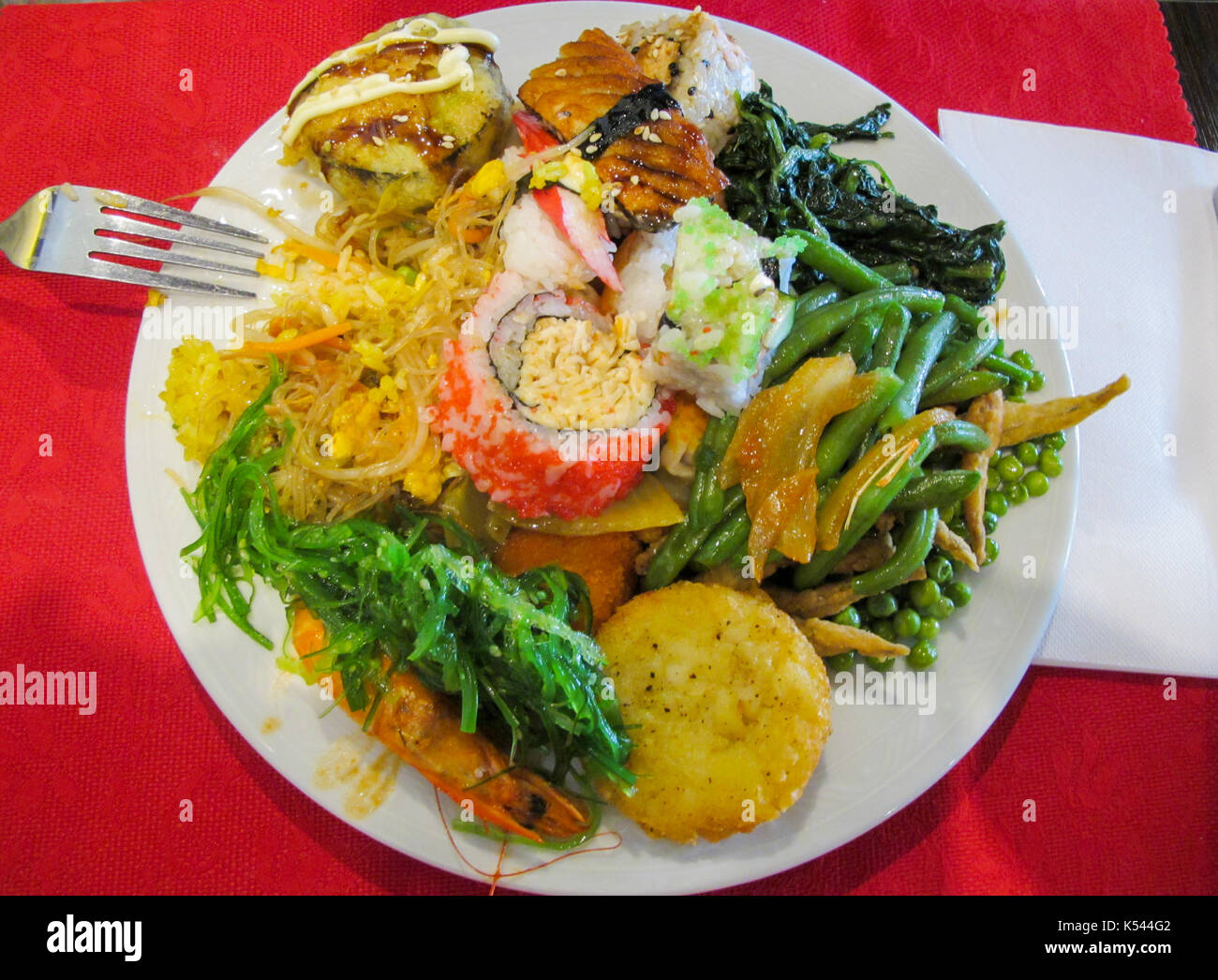 Todo lo que usted pueda comer el almuerzo buffet Fotografía de stock - Alamy