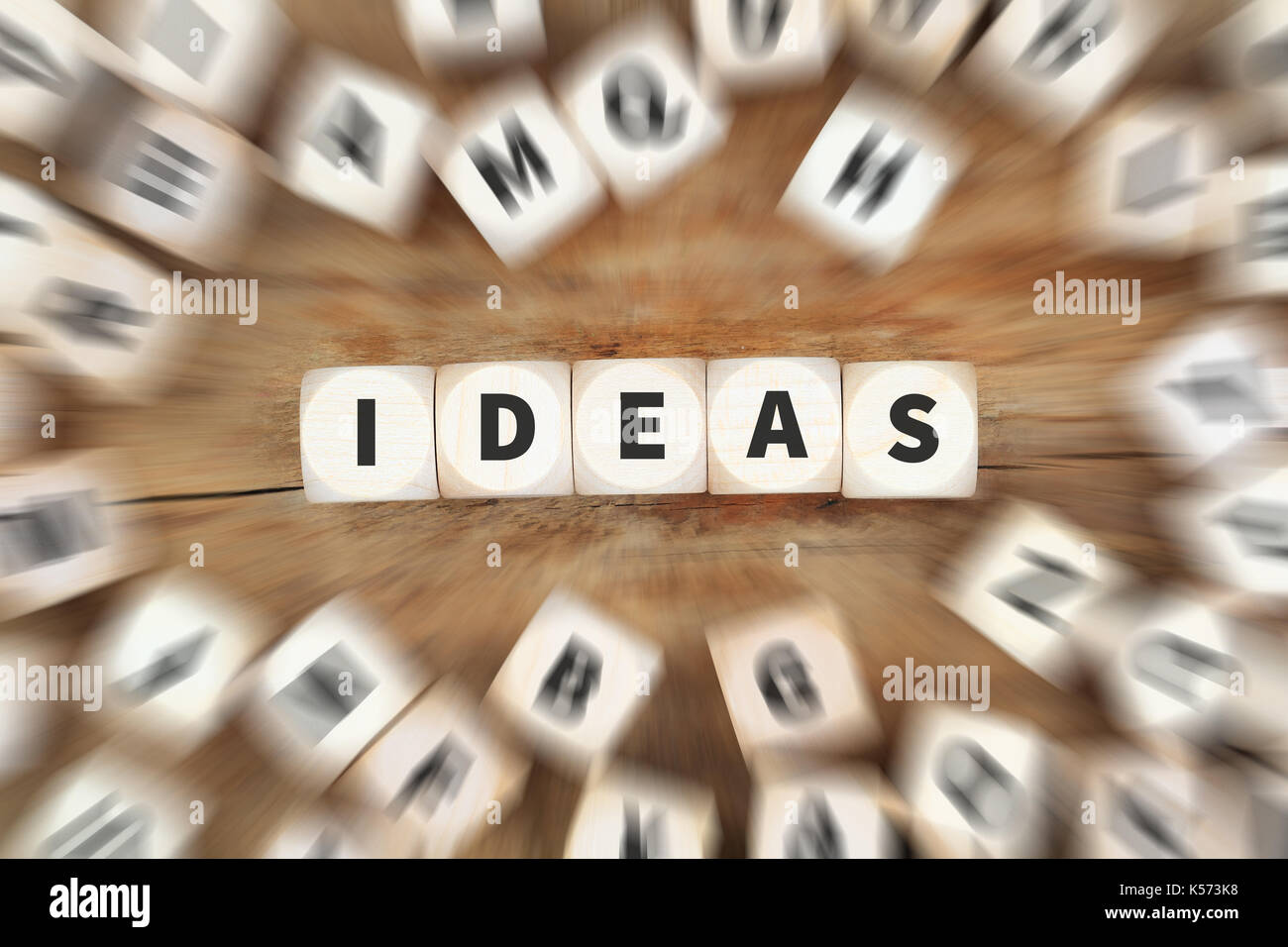 Ideas idea éxito creatividad crecimiento creativo concepto de marketing empresarial de dados Foto de stock