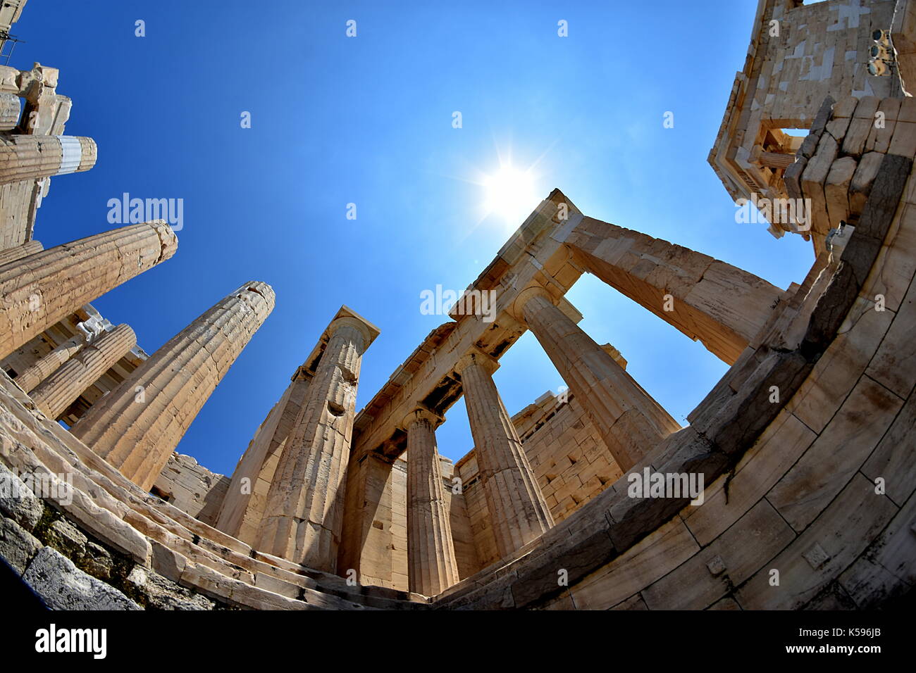 Panteón griego Foto de stock