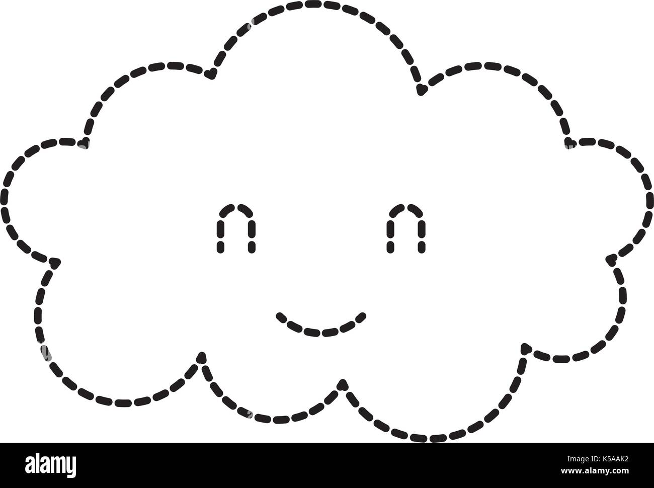 Cute Dibujos Animados Imagen Baby Shower Nube Imagen Vector De Stock Alamy