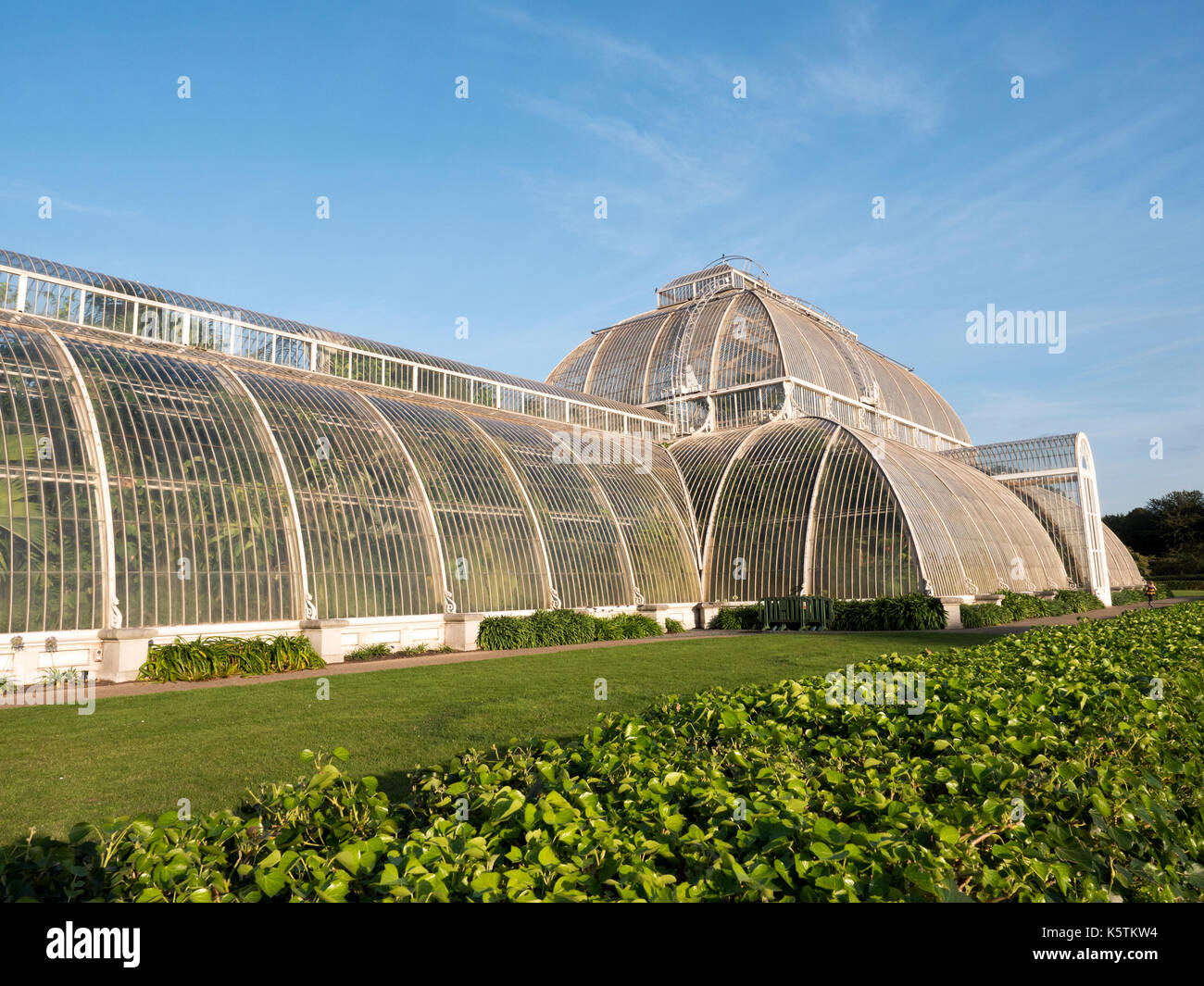 La Casa de las palmeras, los Jardines Botánicos de Kew, Richmond, Londres, Inglaterra, Reino Unido. Foto de stock