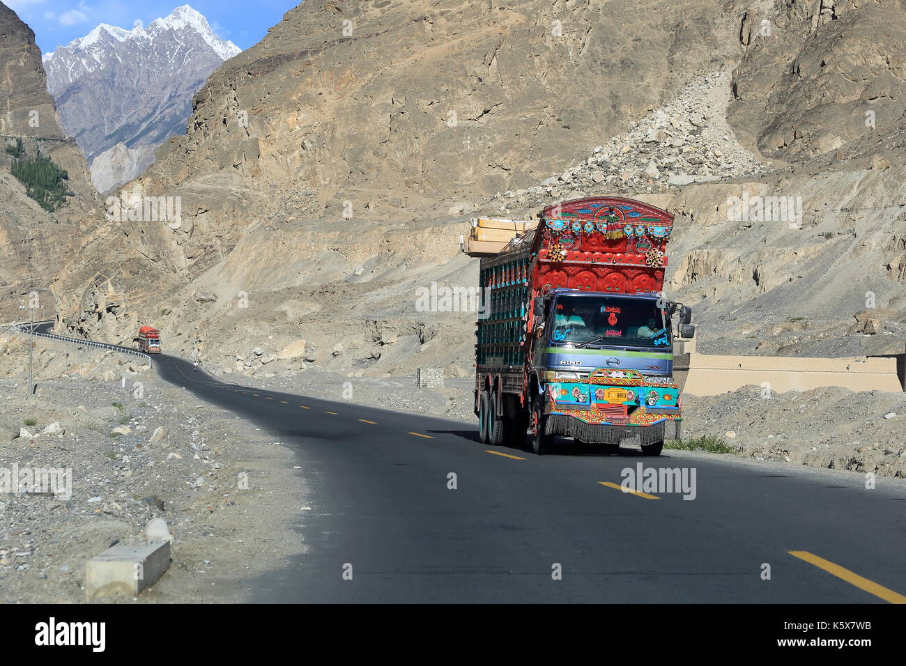 Ruta de la Seda, Pakistán Foto de stock