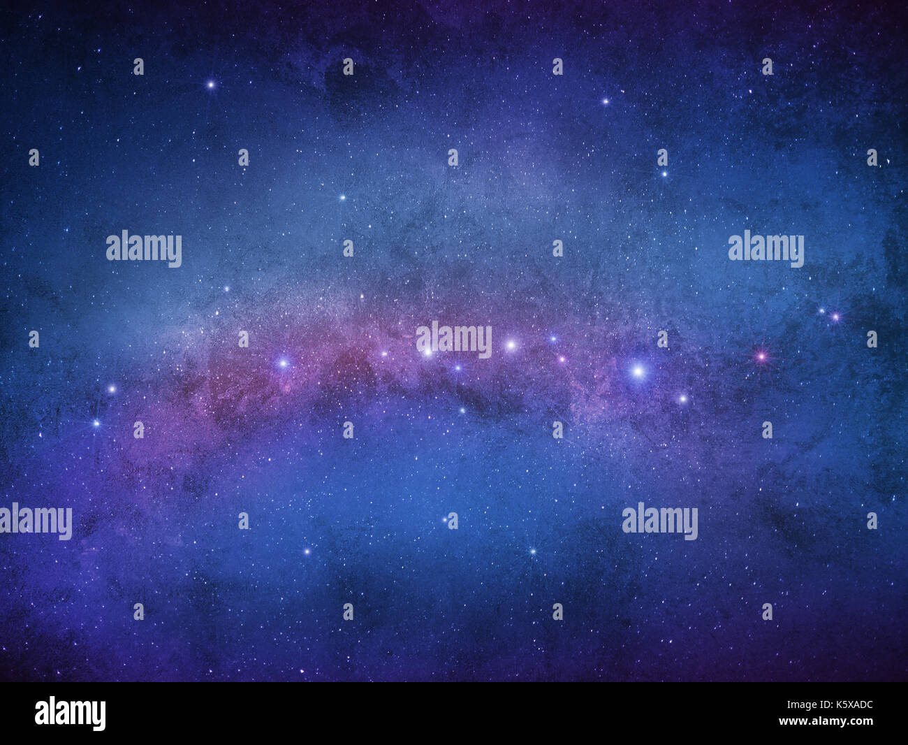 Las estrellas de la Galaxia - infinito universo Foto de stock