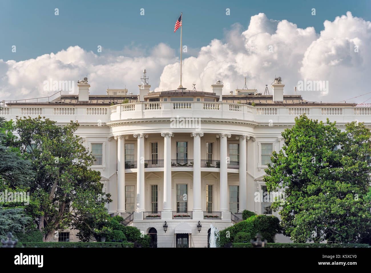 La Casa Blanca en Washington DC, EE.UU. Foto de stock