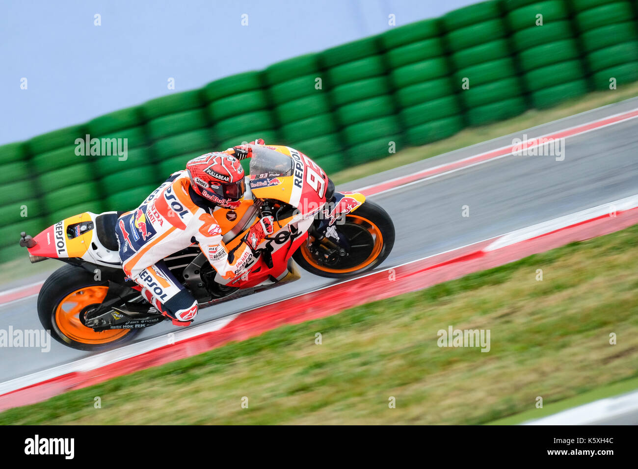 93 Marc Marquez Espana Hrc Repsol Honda Team Honda Rc213v Maquina Gran Premio Tribul Mastercard Di San Marino E Della Riviera Di Rimini Accion Durante La Carrera De Motogp En El Circuito