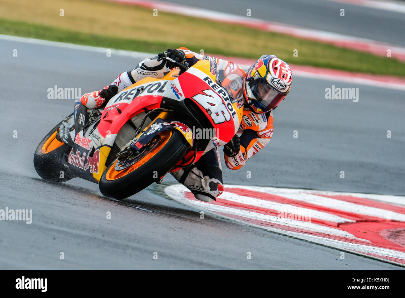 26 Dani Pedrosa Espana Hrc Repsol Honda Team Honda Rc213v Maquina Gran Premio Tribul Mastercard Di San Marino E Della Riviera Di Rimini Accion Durante La Carrera De Motogp En El Circuito