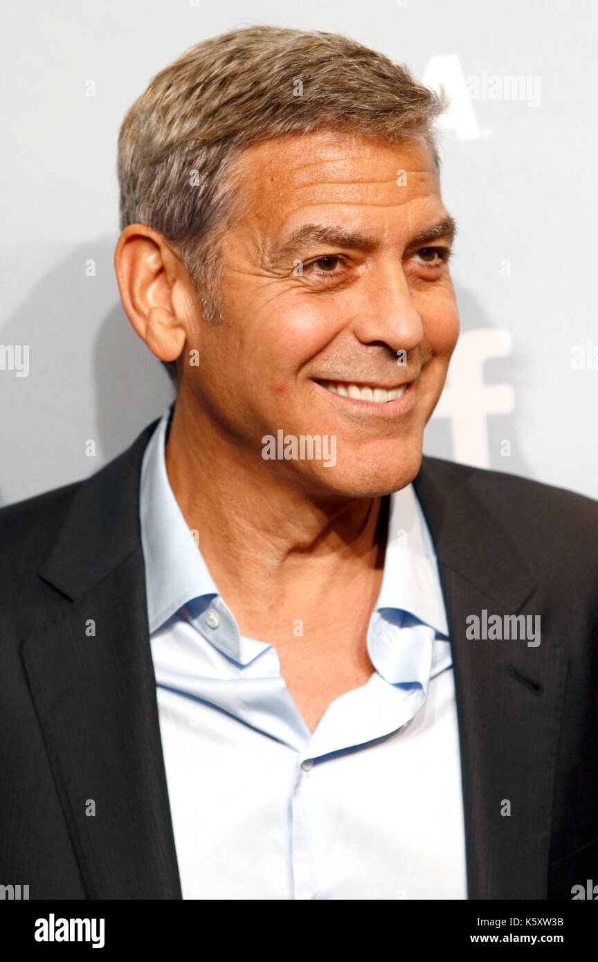 Toronto, Canadá. 10 sep, 2017. George Clooney durante el 'suburbicon' photocall durante la 42ª edición del festival internacional de cine de Toronto en el Bell lightbox el 10 de septiembre de 2017 en Toronto, Canadá: crédito geisler-fotopress/alamy live news Foto de stock
