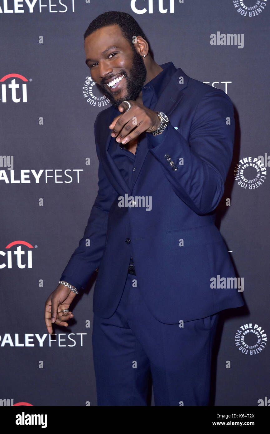 Beverly Hills, EE.UU.. 10 sep, 2017. kofi siriboe en la proyección de 'la reina de azúcar" en 2017 paleyfest caída tv previsualizaciones en el im Paley Center for Media. beverly hills, 10.09.2017 | verwendung weltweit crédito: dpa/alamy live news Foto de stock